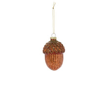 Load image into Gallery viewer, GILDED ACORN ORNAMENT 2.25" x 3"