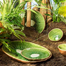 Load image into Gallery viewer, Tropical Fruit Kiwi Dessert Plates S/4