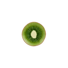 Load image into Gallery viewer, Tropical Fruit Kiwi Dessert Plates S/4