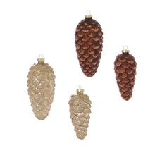 Load image into Gallery viewer, FROSTED PINECONE ORNAMENT 2.5" x 5.5"