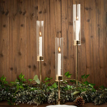 Load image into Gallery viewer, GLASS CYLINDER CANDLE HOLDER