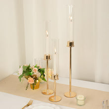 Load image into Gallery viewer, GLASS CYLINDER CANDLE HOLDER