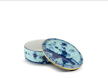 Load image into Gallery viewer, Richard Ginori 1735 TRINKET BOX IRIS BLUE Oriente Italiano