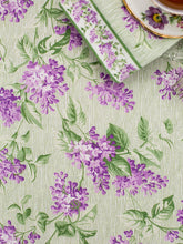 Load image into Gallery viewer, Lilac Festival Green Round Tablecloth