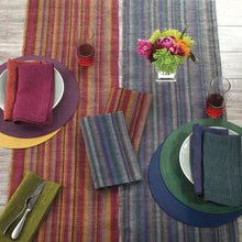 Load image into Gallery viewer, Multi Stripe Glacier Table Runner