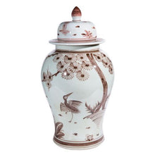 Load image into Gallery viewer, Moka Temple Jar Pine Crane Motif (Pre-Order)