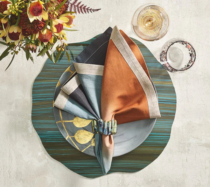Mica Placemat in Sage & Midnight