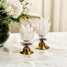 Load image into Gallery viewer, LOTUS CANDLE HOLDER TALL
