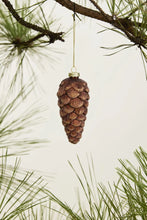 Load image into Gallery viewer, FROSTED PINECONE ORNAMENTS 2&quot; x 4.5&quot;
