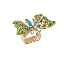 Load image into Gallery viewer, Arbor Napkin Ring in Blue &amp; Green
