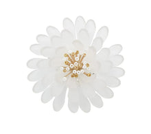 Load image into Gallery viewer, Cosmos Napkin Ring in White &amp; Gold
