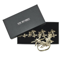Load image into Gallery viewer, Hive Napkin Ring in Gold
