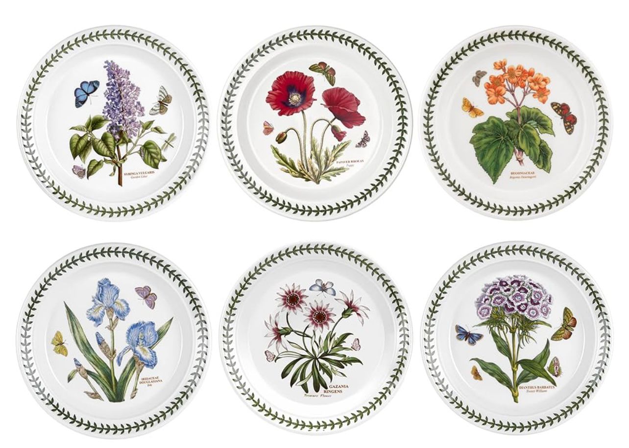 Portmeirion Botanic Garden Exotic Dinner Plates s/6