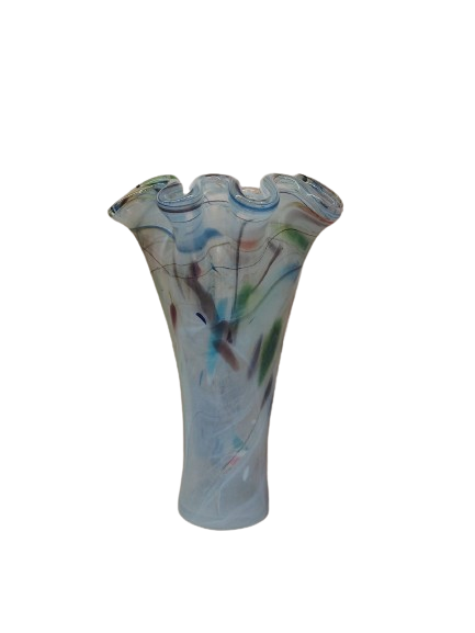 Murano Italy Multi-Colored Medium Glass Vase