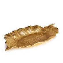 Load image into Gallery viewer, Napa Home and Garden Gold Alegra Leaf Trays  s/2
