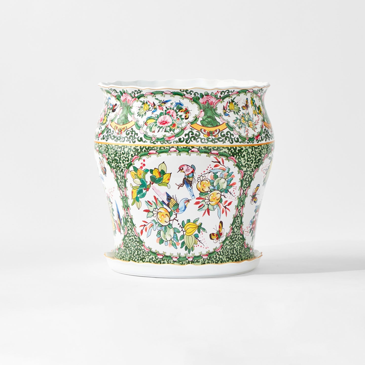 Famille Rose Small Planter