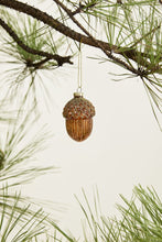Load image into Gallery viewer, GILDED ACORN ORNAMENT 2.25&quot; x 3&quot;
