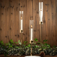 Load image into Gallery viewer, GLASS CYLINDER CANDLE HOLDER

