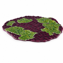 Load image into Gallery viewer, Bordallo Pinheiro Grapes Cheese Tray
