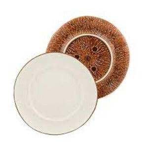 Coconut Dinner Plates S/4