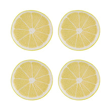 Load image into Gallery viewer, BORDALLO PINHEIRO LEMON DESSERT PLATES S/4

