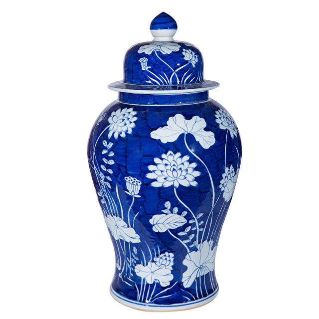 Blue Lotus Temple Jar (Pre-Order)