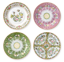 Load image into Gallery viewer, Famille Rose Salad Plates S/4
