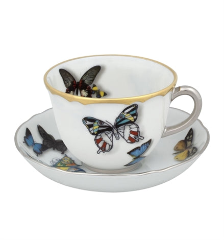 Butterfly Parade Cup&Saucers S/4