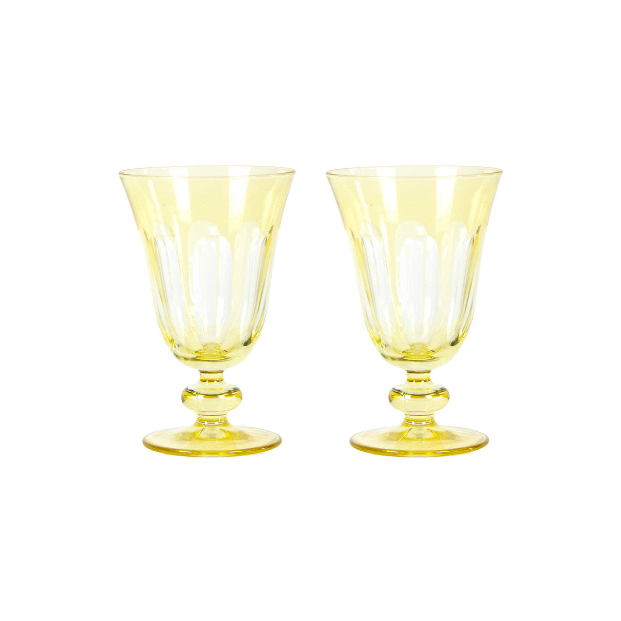 Rialto Glass Tulip Set/2, Limoncello