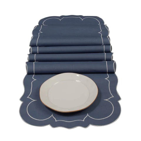 Linho Linen Runner Blue