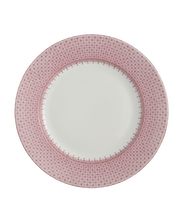 Load image into Gallery viewer, Pink Lace Charger Plates S/4
